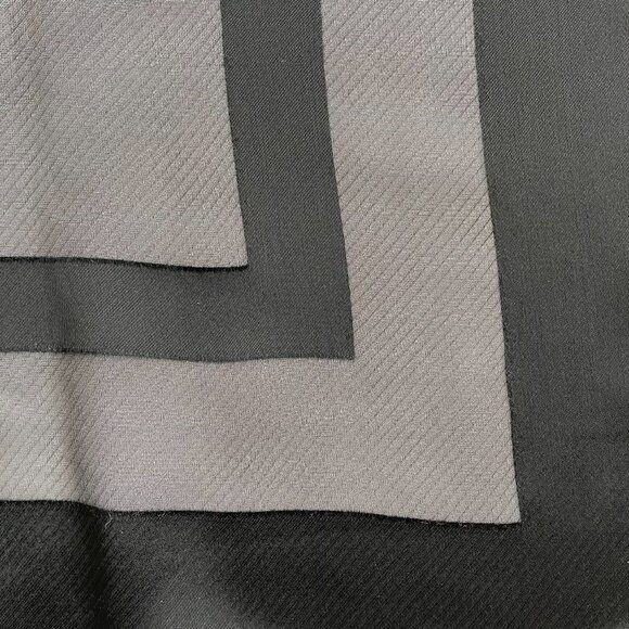 Black Evening Wrap Scarf with Satin Trim 70 x 20.75 EUC - Picture 3 of 5